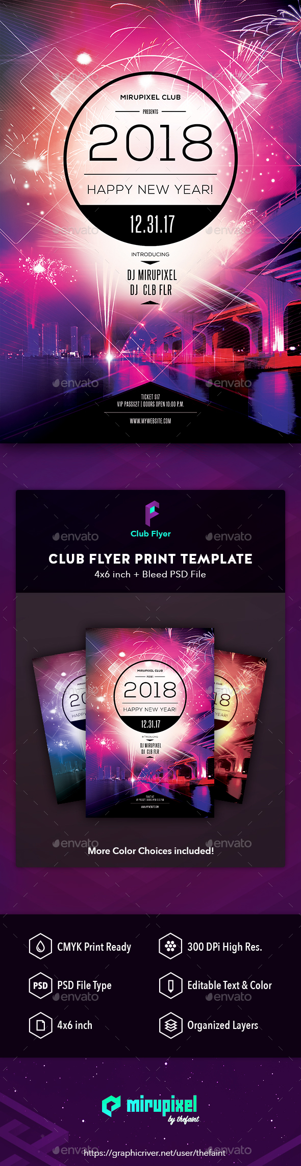 Club Flyer: New Year - Clubs & Parties Events
