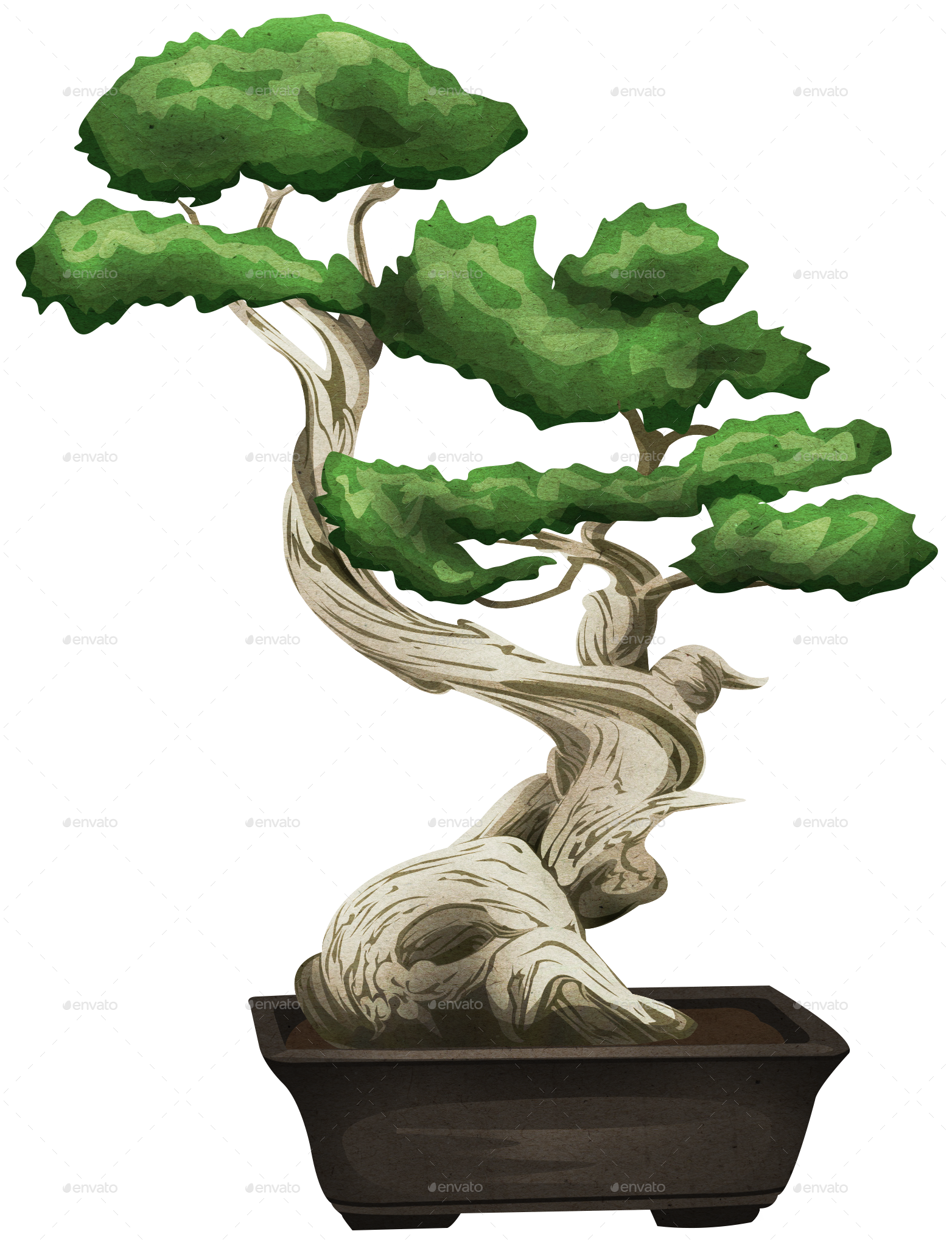 Bonsai Tree by HowlieKat | GraphicRiver