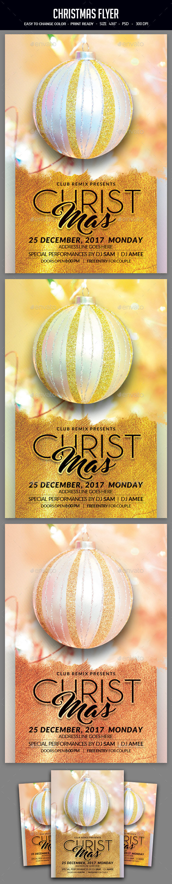 Christmas Flyer - Clubs & Parties Events
