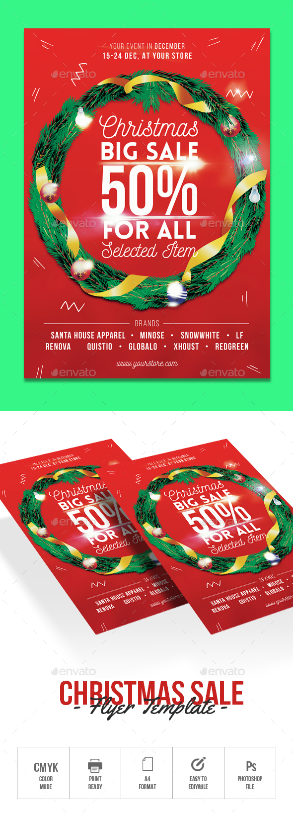 GraphicRiver Christmas Sale 21034945 GraphicRiver Christmas Sale 21034945