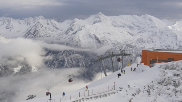 Winter Ski Tale in the Alps