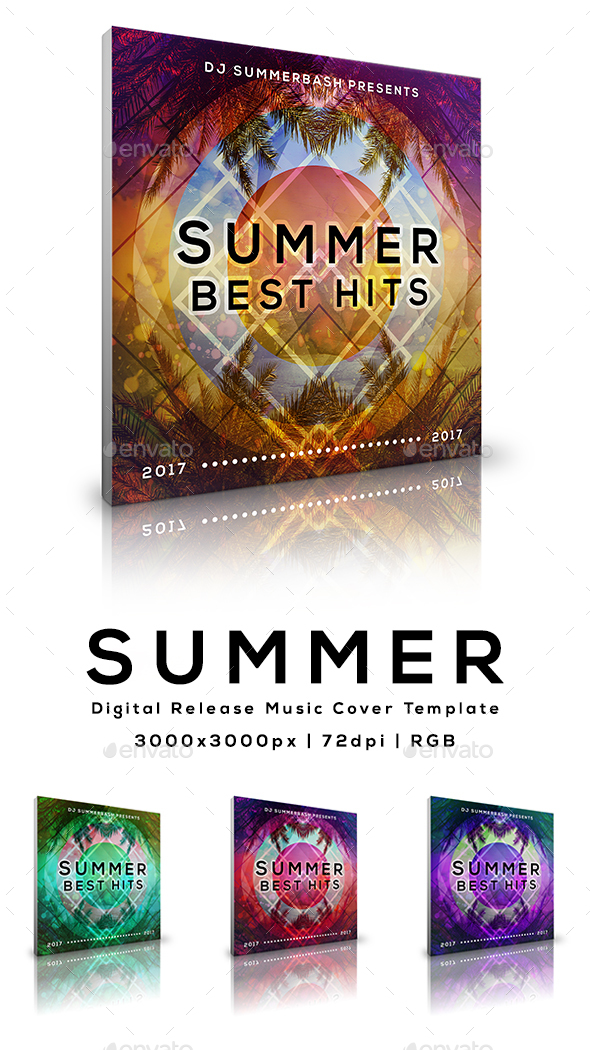Summer - Digital Release Music Cover Template - Miscellaneous Social Media