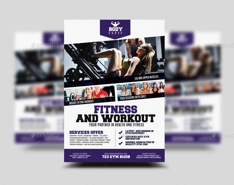 Body Fitness Promotional Flyer by Artchery | GraphicRiver