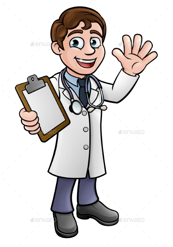 GraphicRiver Doctor Cartoon Character 21040468