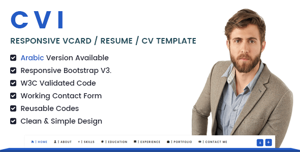 Special Cvi | Responsive vCard / Resume / CV Template