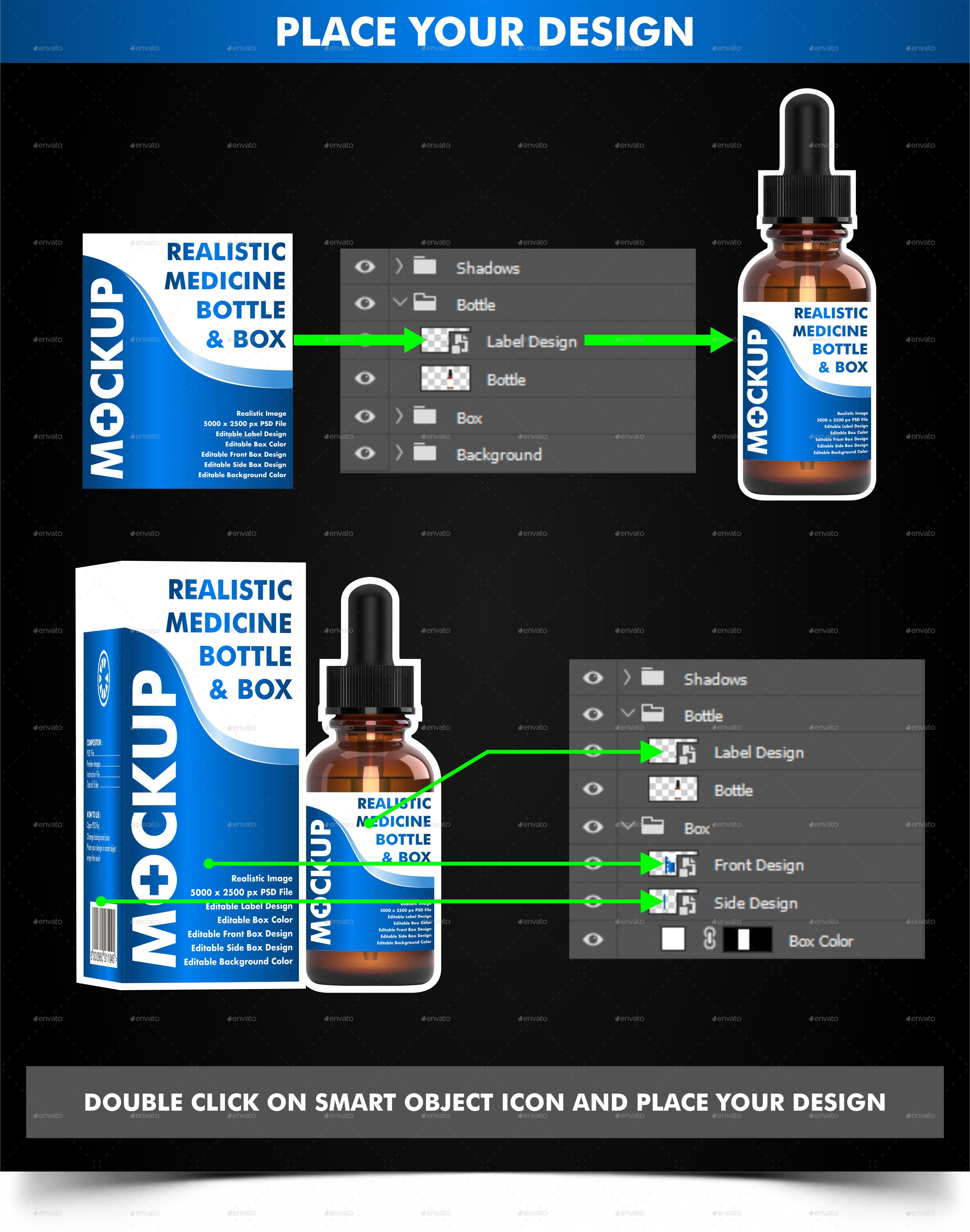 Download Dropper Bottle ( Medicine Mockup v2 ) by Firmanisme | GraphicRiver
