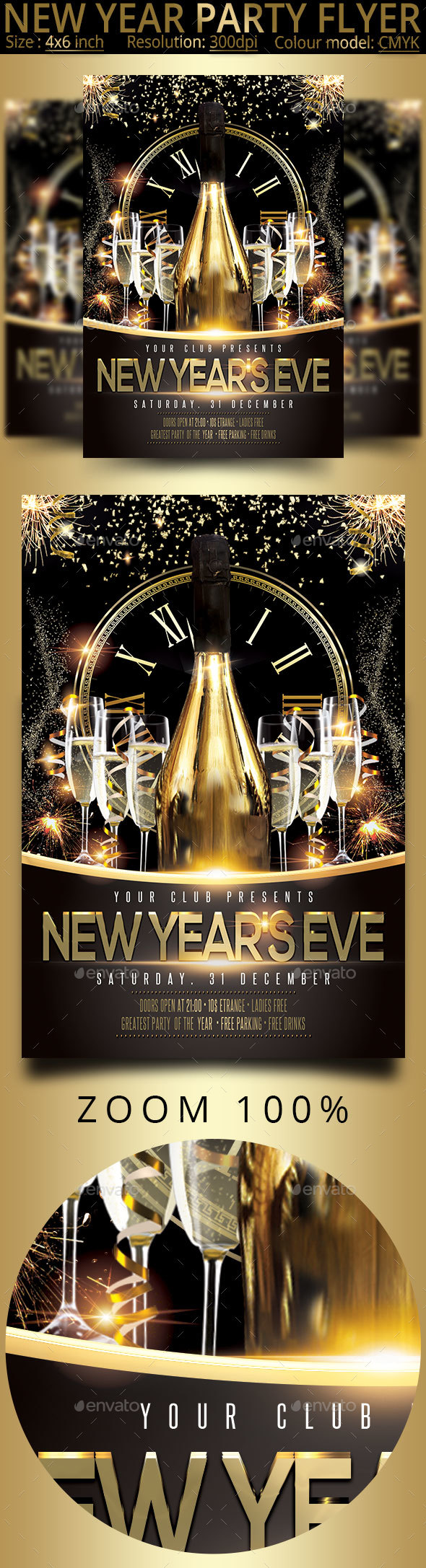 GraphicRiver New Year Party Flyer 21042057