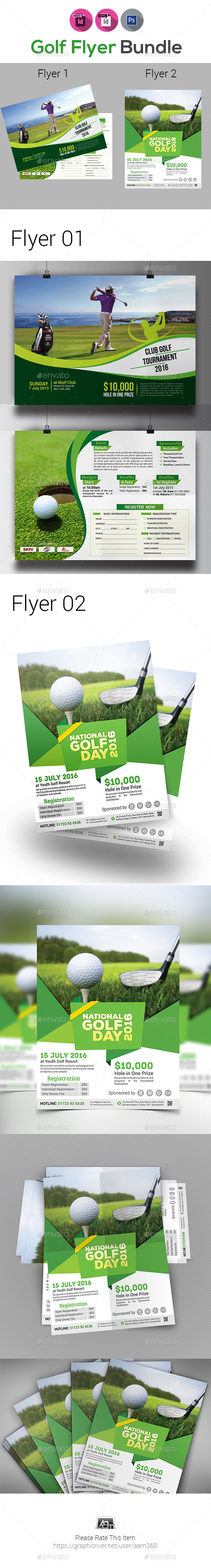 GraphicRiver Golf Flyers Bundle 21042515 GraphicRiver Golf Flyers Bundle 21042515