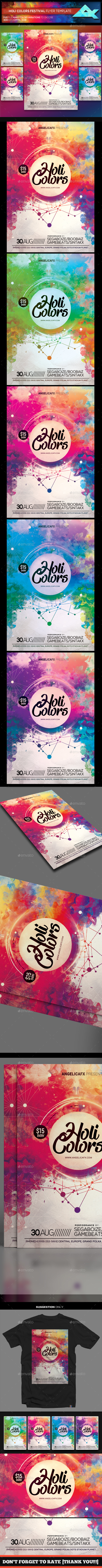 GraphicRiver Holi Colors Music Festival Flyer Template 21042845 GraphicRiver Holi Colors Music Festival Flyer Template 21042845