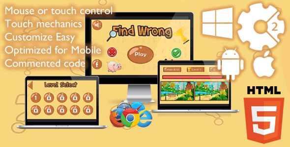 Find Wrong Game - CodeCanyon Item for Sale