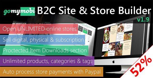 gomymobiBSB: eCommerce - Business Website & Online Store Builder - CodeCanyon Item for Sale