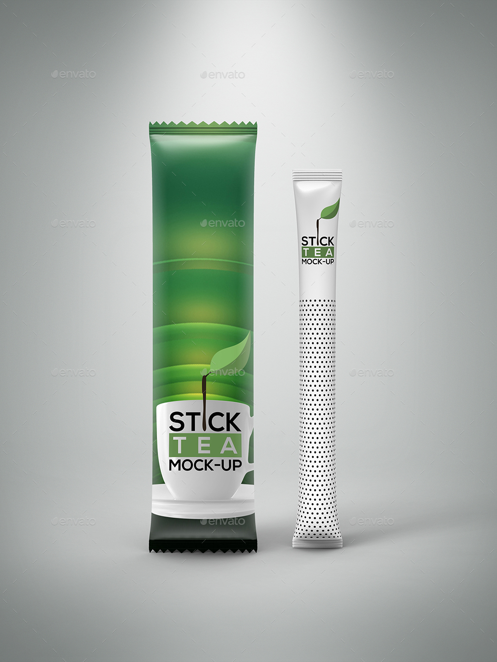 Download Stick Tea Sachets Mock-Up by 3background | GraphicRiver