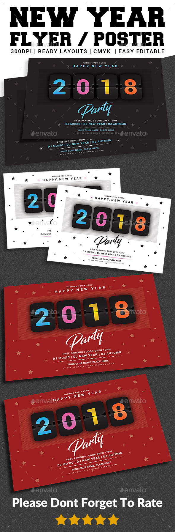 New Year Party Flyer - Events Flyers