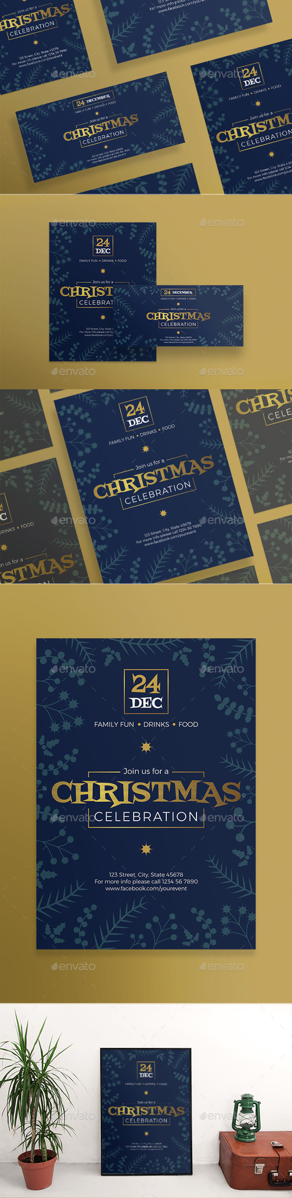 Christmas Celebration Flyers - Holidays Events