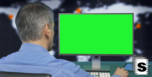 Computer Green Screen