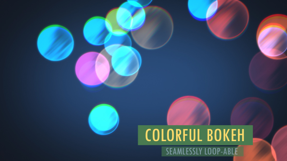 Colorful Bokeh Background And Overlay V1