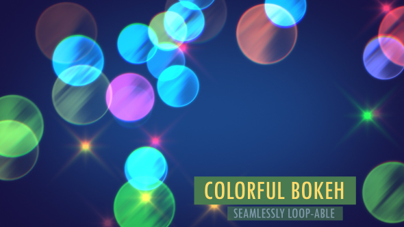 Colorful Bokeh Background And Overlay V2