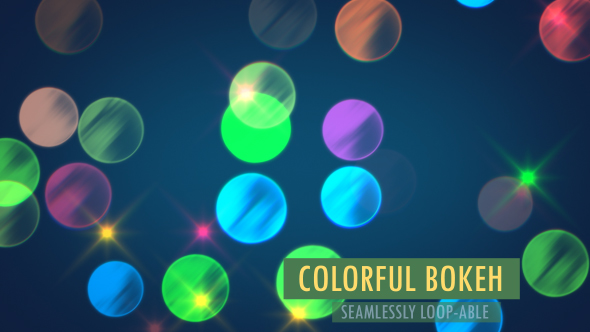 Colorful Bokeh Background And Overlay V3