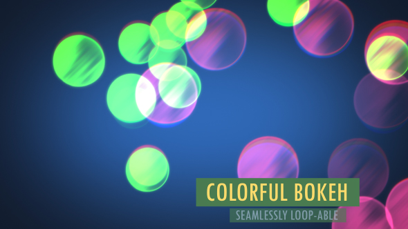 Colorful Bokeh Background And Overlay V5