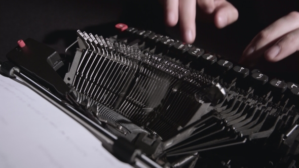 Lawyer on a Typewriter Writes a Report on the Work alt