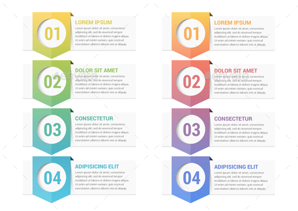 Four Steps Infographics - Infographics