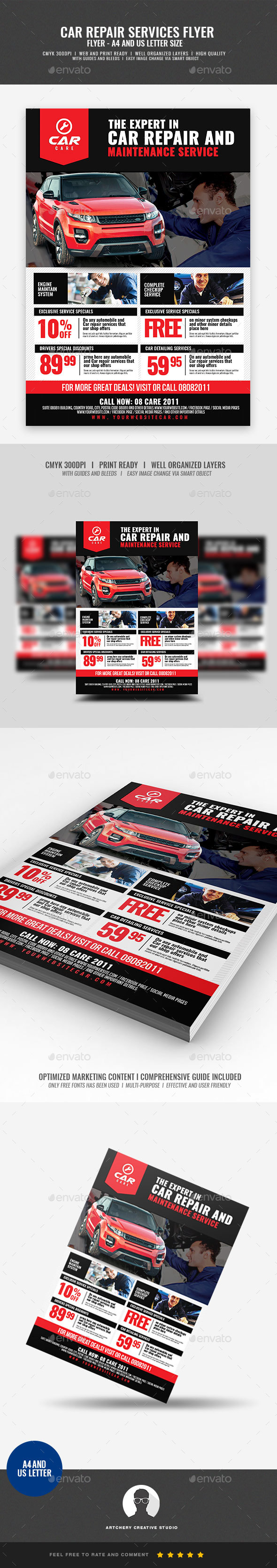 GraphicRiver Car Repair and Maintenance Flyer 21026588 GraphicRiver Car Repair and Maintenance Flyer 21026588