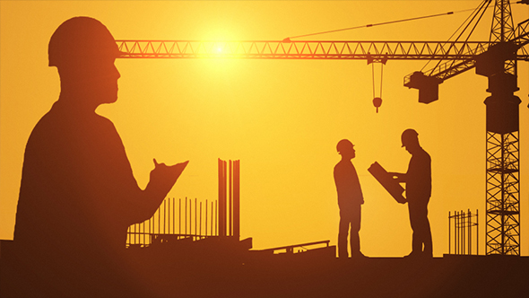 Construction Civil Engineer Silhouette by se5d | VideoHive