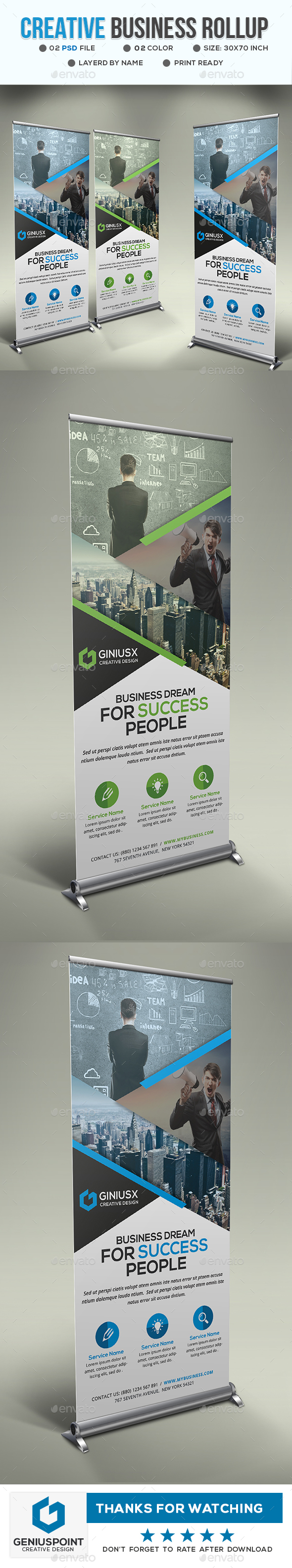 GraphicRiver Creative Business Roll Up 21046182 GraphicRiver Creative Business Roll Up 21046182
