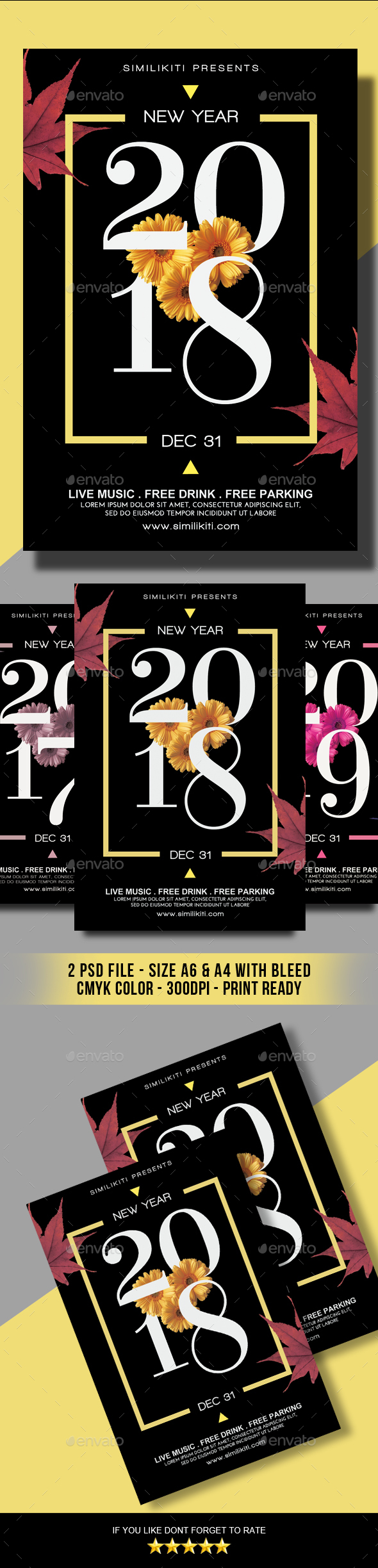 New Year Flyer - Clubs & Parties Events