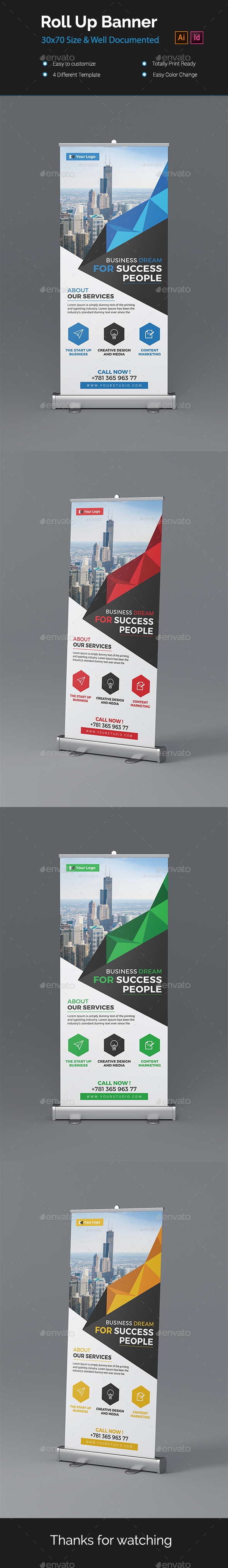 Roll-up Banners - Signage Print Templates