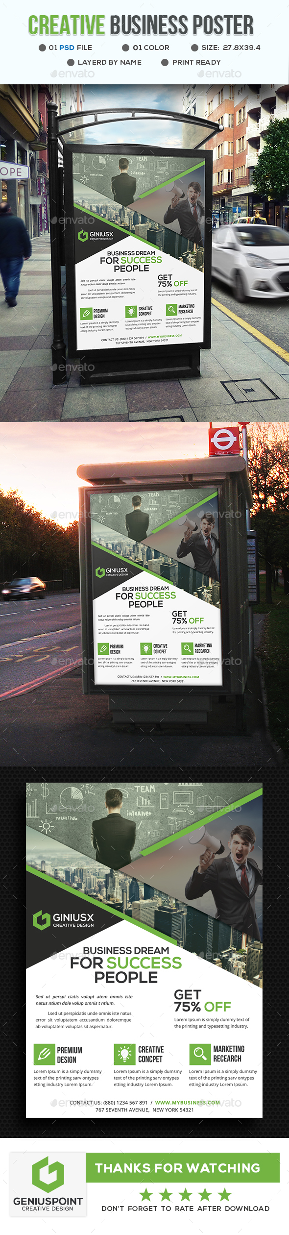 GraphicRiver Creative Business Poster 21046335 GraphicRiver Creative Business Poster 21046335