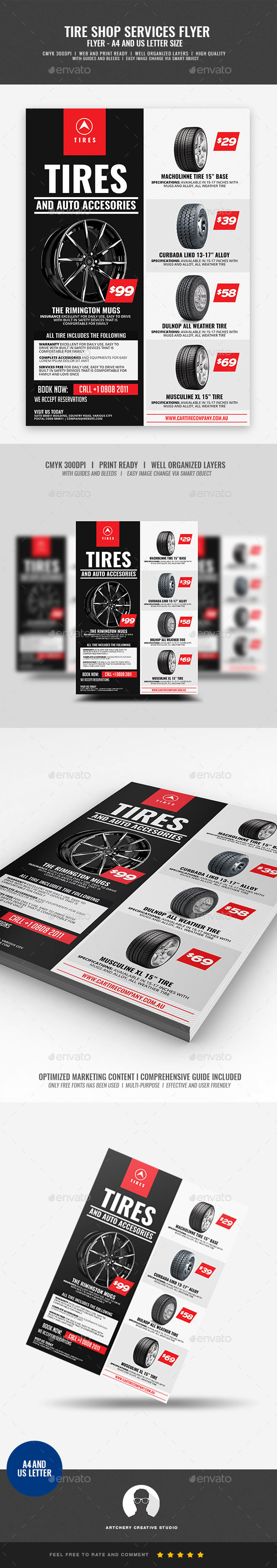 GraphicRiver Tire Shop and Accessories Flyer 21046418 GraphicRiver Tire Shop and Accessories Flyer 21046418