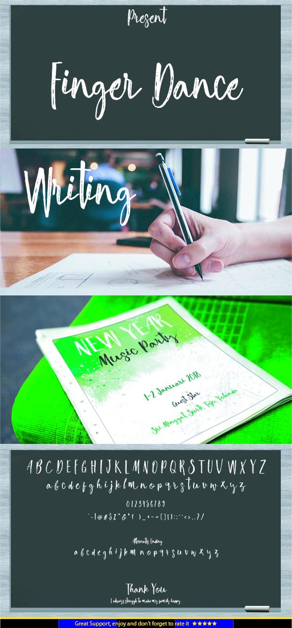Finger Dance - Script Fonts