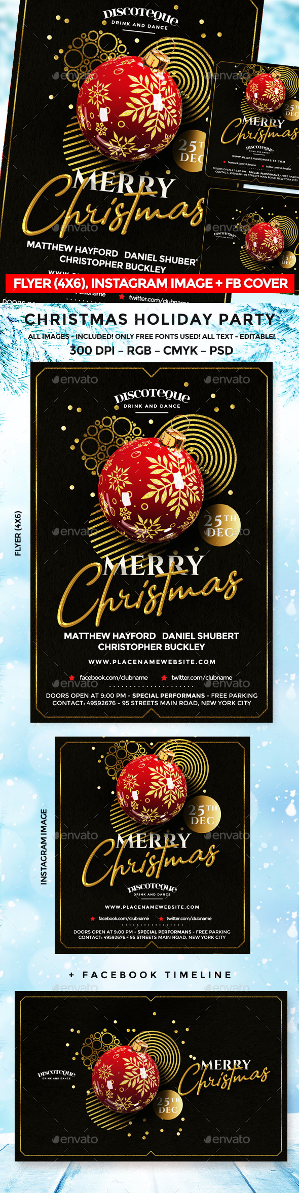 Christmas Flyer - Holidays Events