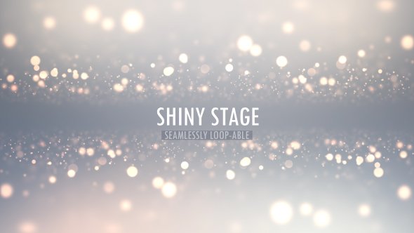 Clean Elegance White Particle Stage Background