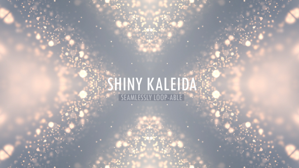 Clean Elegance White Particle Kaleida Background