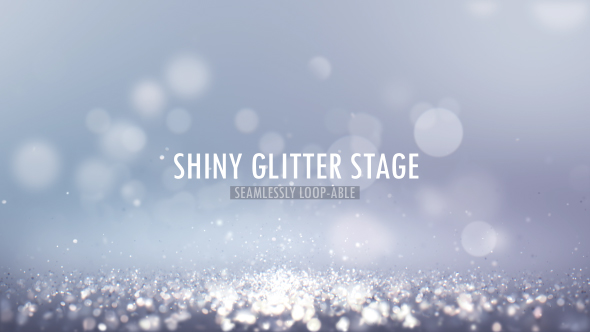 Clean Elegance White Particle Stage Background V3