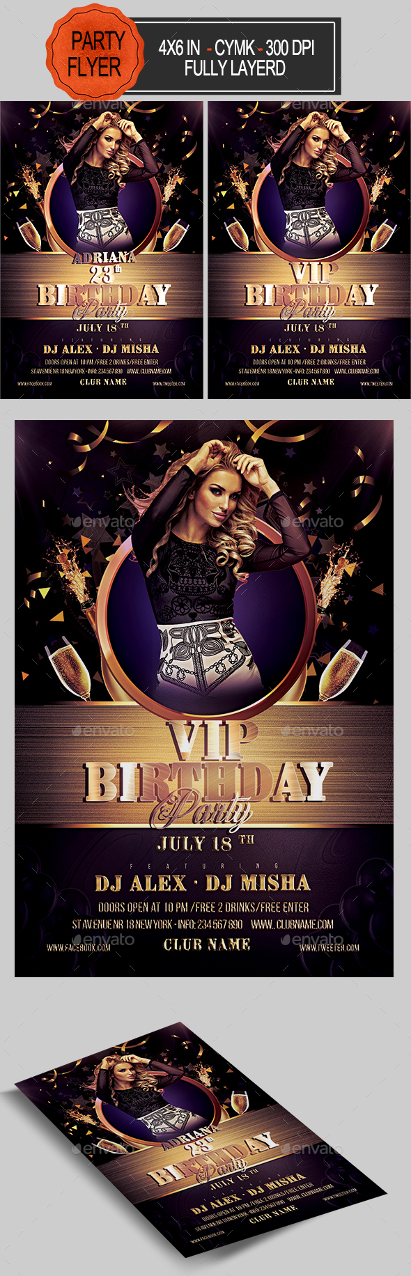 Birthday Flyer - Clubs & Parties Events