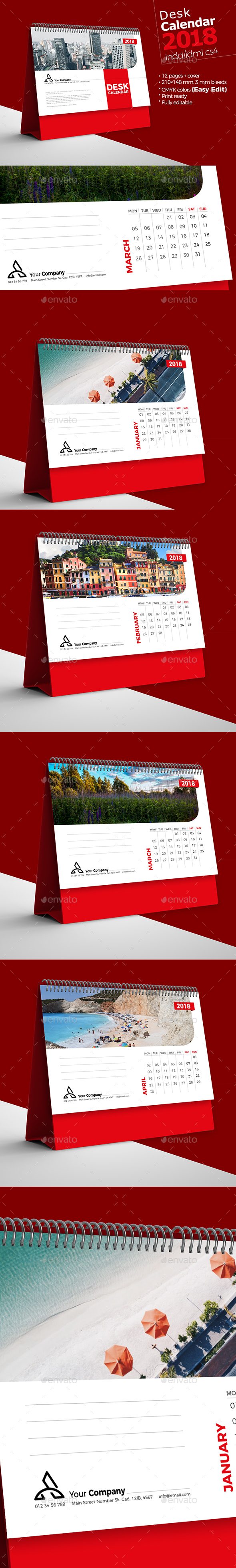 GraphicRiver Desk Calendar 2018 21047366 GraphicRiver Desk Calendar 2018 21047366