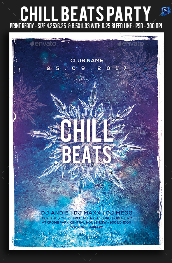GraphicRiver Chill Beats Party Flyer 21047507 GraphicRiver Chill Beats Party Flyer 21047507