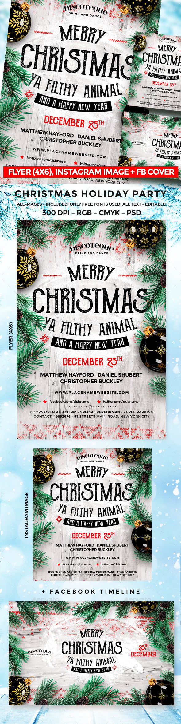 Christmas Flyer - Holidays Events