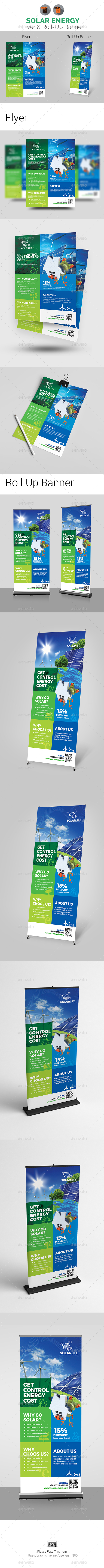 GraphicRiver Solar Energy Flyer & Rollup Banner Bundle 21048333 GraphicRiver Solar Energy Flyer & Rollup Banner Bundle 21048333