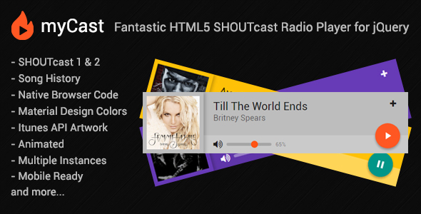 CodeCanyon myCast Fantastic HTML5 SHOUTcast Radio Player 21049086 CodeCanyon myCast Fantastic HTML5 SHOUTcast Radio Player 21049086
