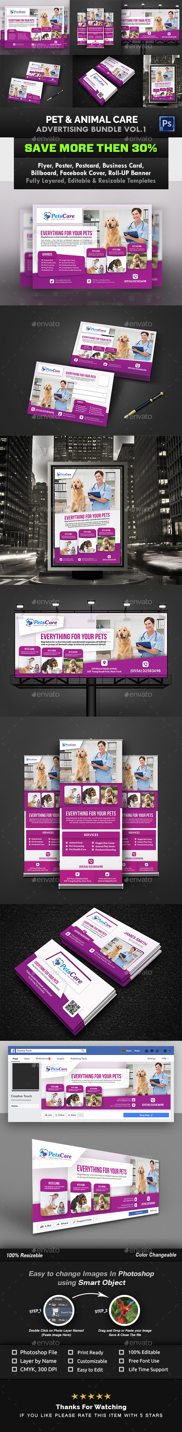 GraphicRiver Pet Care Advertising Bundle Vol.1 21049345 GraphicRiver Pet Care Advertising Bundle Vol.1 21049345