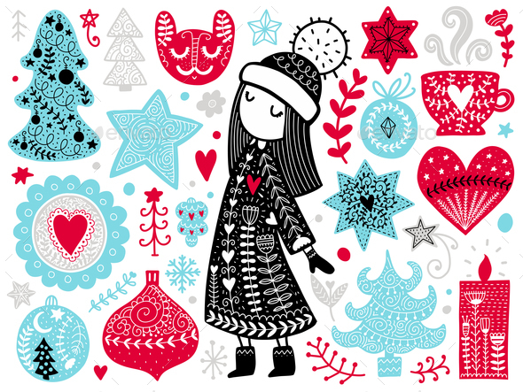 GraphicRiver Scandinavian Christmas Illustration 21049830 GraphicRiver Scandinavian Christmas Illustration 21049830