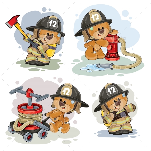 teddy bear firefighter