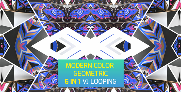 Modern Color Geometric 6 in 1