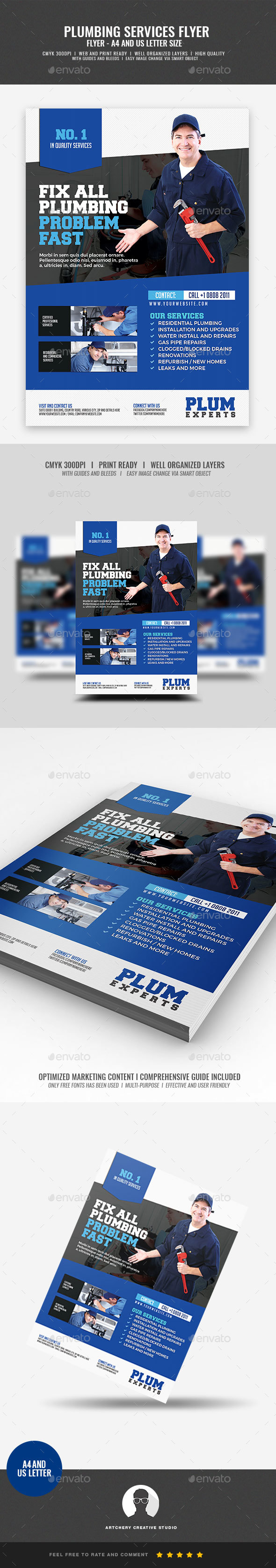 GraphicRiver Plumber Services Flyer 21033344 GraphicRiver Plumber Services Flyer 21033344