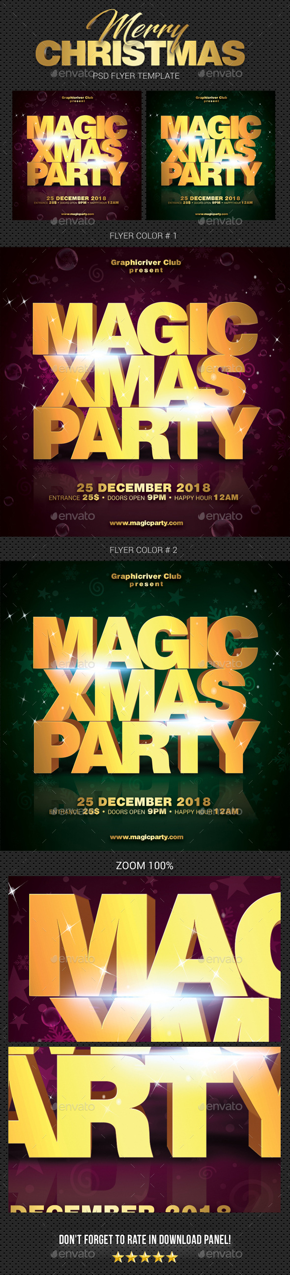 Merry Christmas Party Flyer 06 - Events Flyers