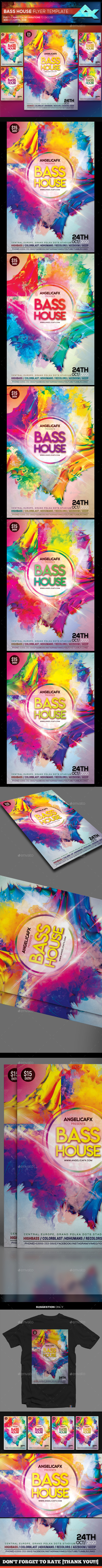 GraphicRiver Bass House Flyer Template 21051822 GraphicRiver Bass House Flyer Template 21051822